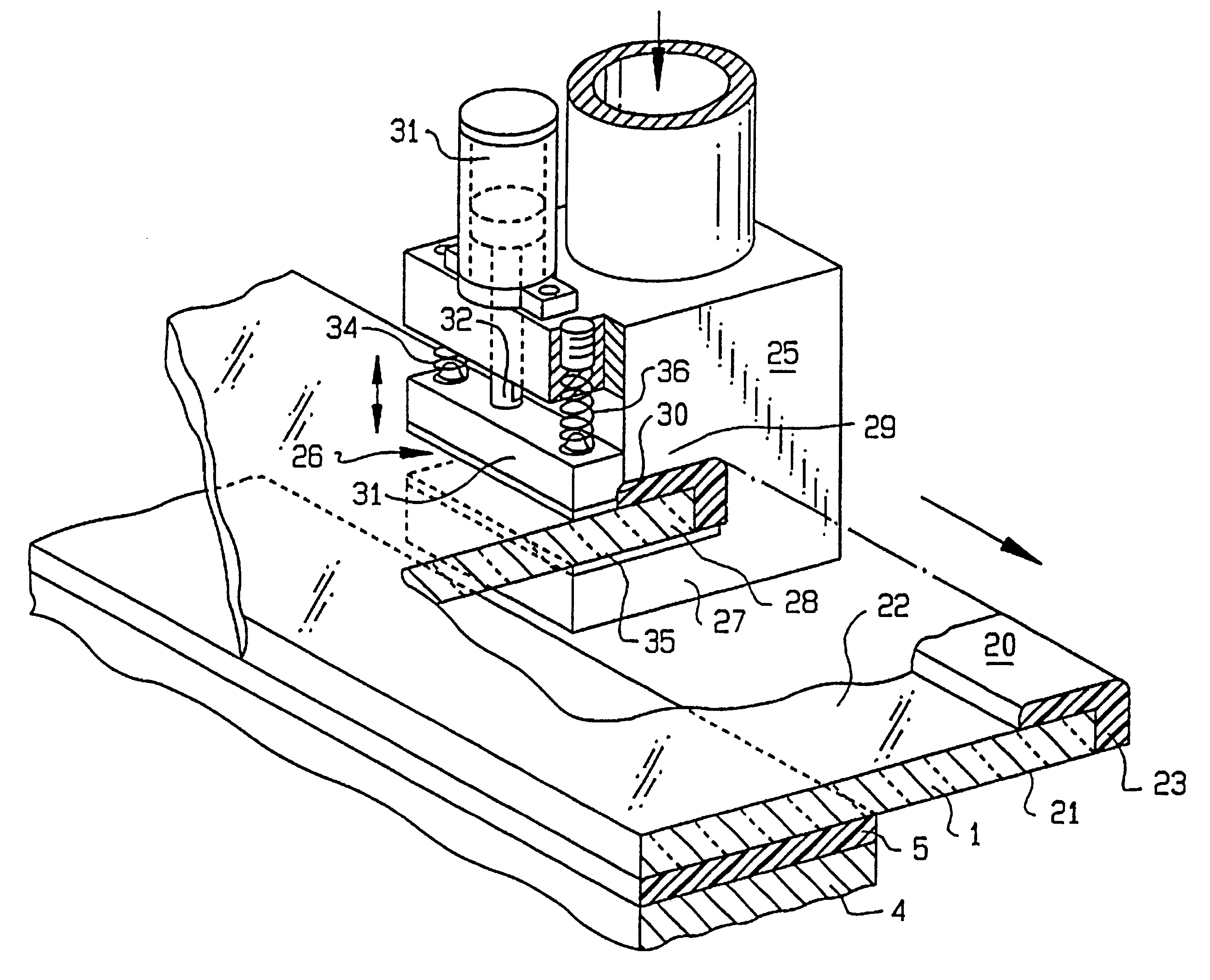 Device for extruding a polymer frame onto a plate-shaped object