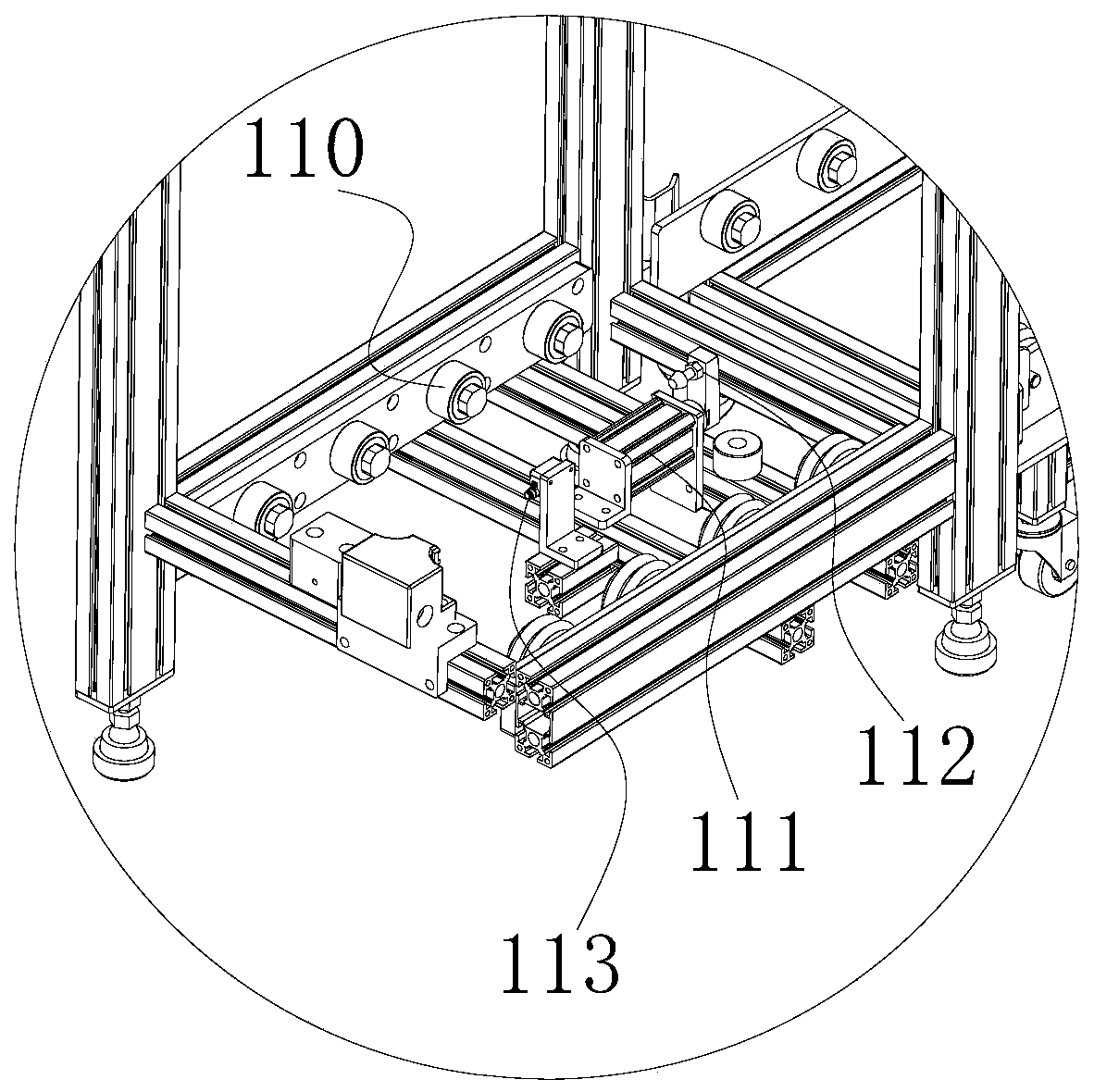 Fabric positioning conveying equipment used for inlaying injection molding and fabric positioning method