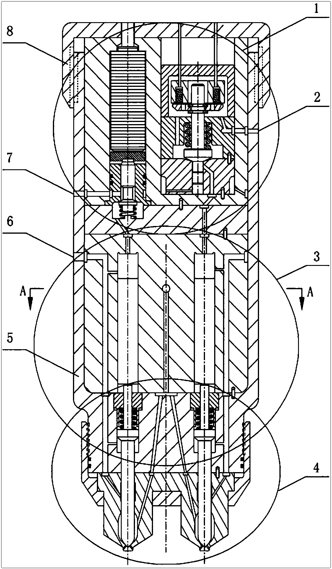 Electromagnetic and Piezoelectric Combined Gas Injection Device