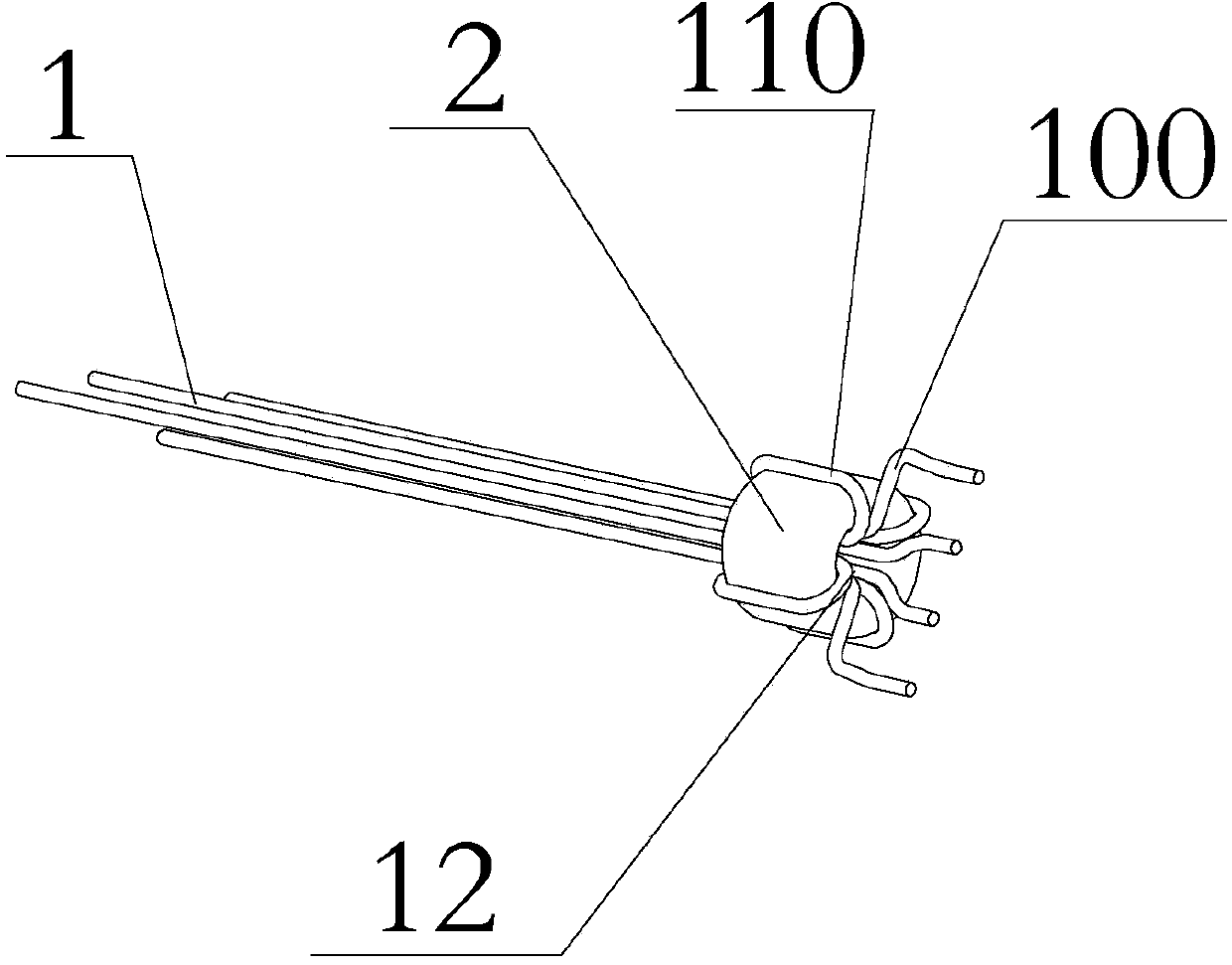 Circuit breaker conduction system rigid line assembly device and method