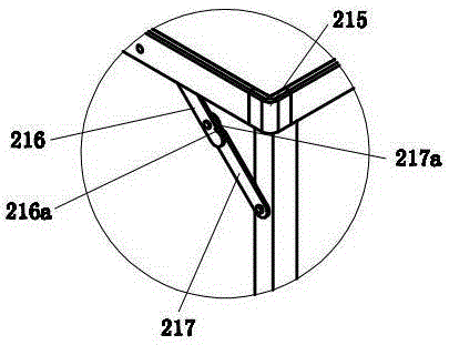 Combined outdoor box-type foldable table