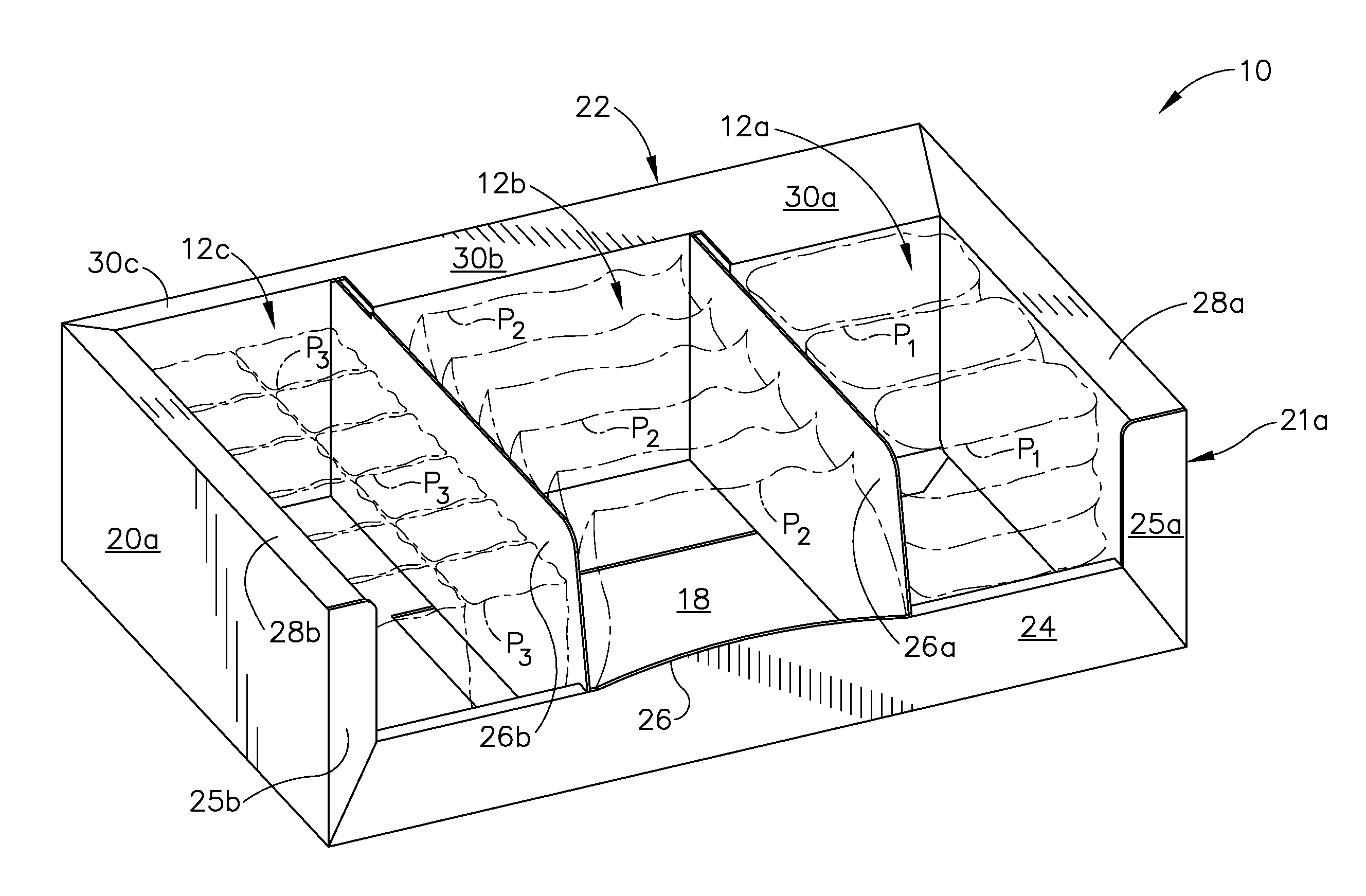 Display Tray With Adjustable Compartments