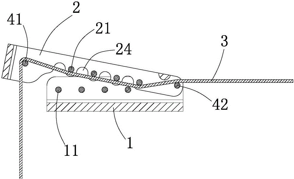 No-operation rope curtain pulling cord control device