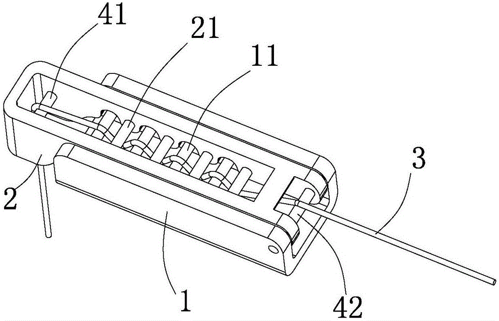 No-operation rope curtain pulling cord control device