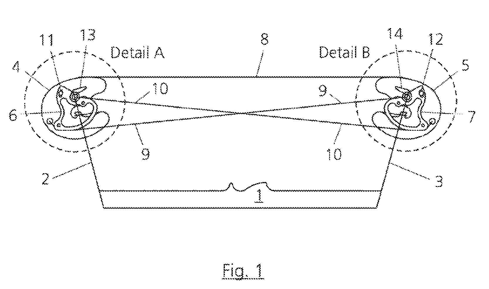 Compound bow with rigid deflecting stop