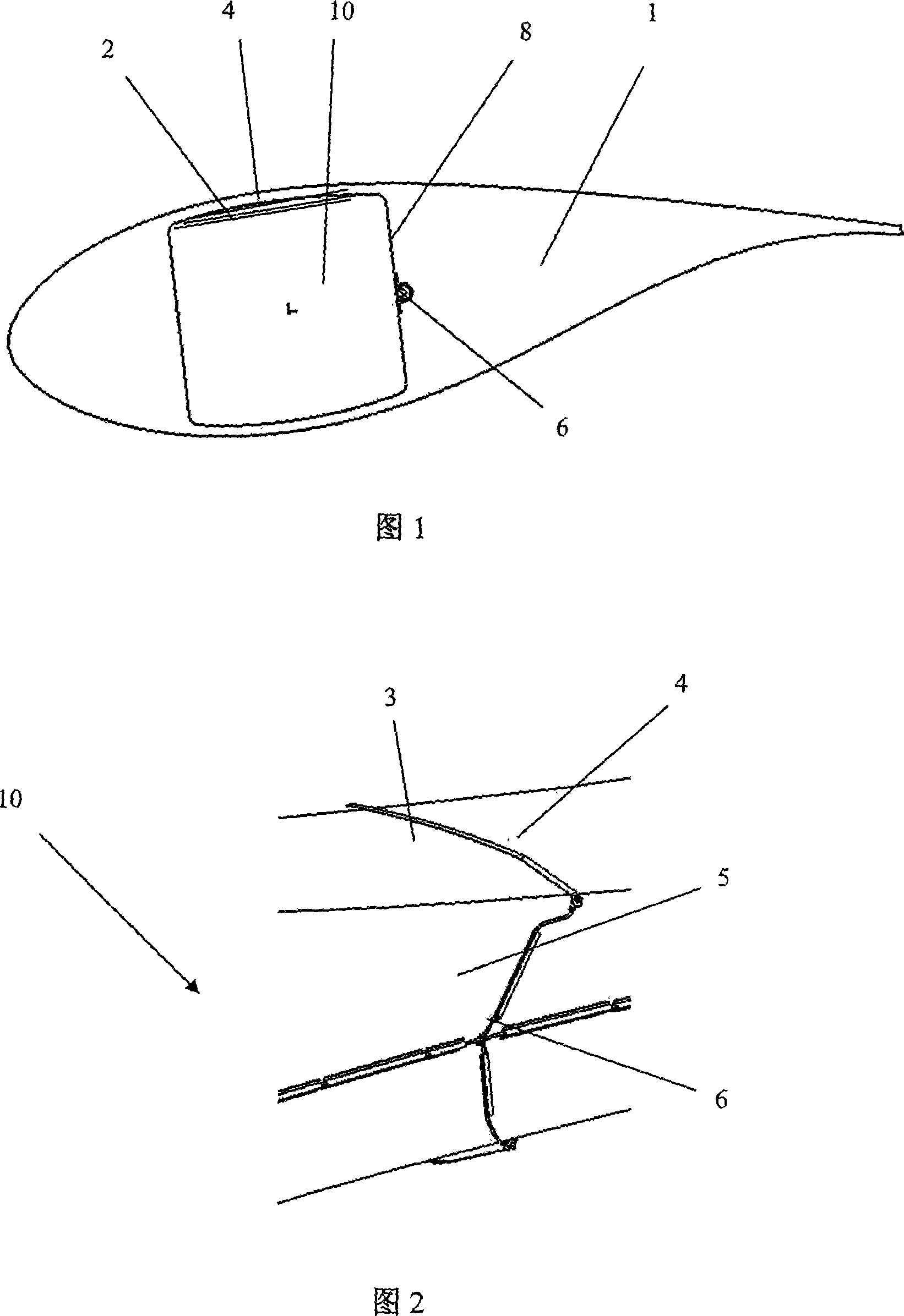 Lightning conductor system for wind generator blades comprising carbon fibre laminates