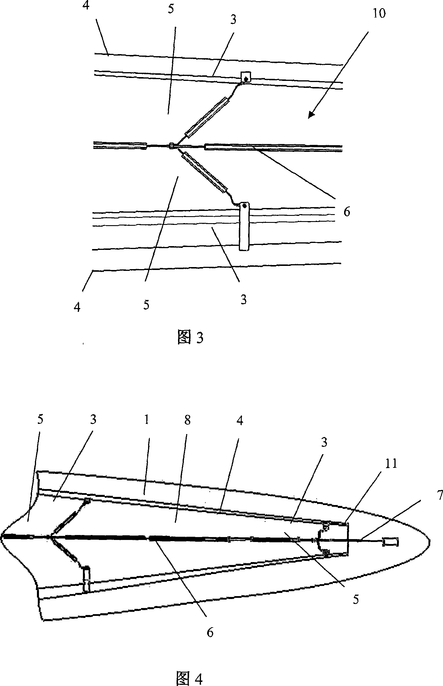 Lightning conductor system for wind generator blades comprising carbon fibre laminates