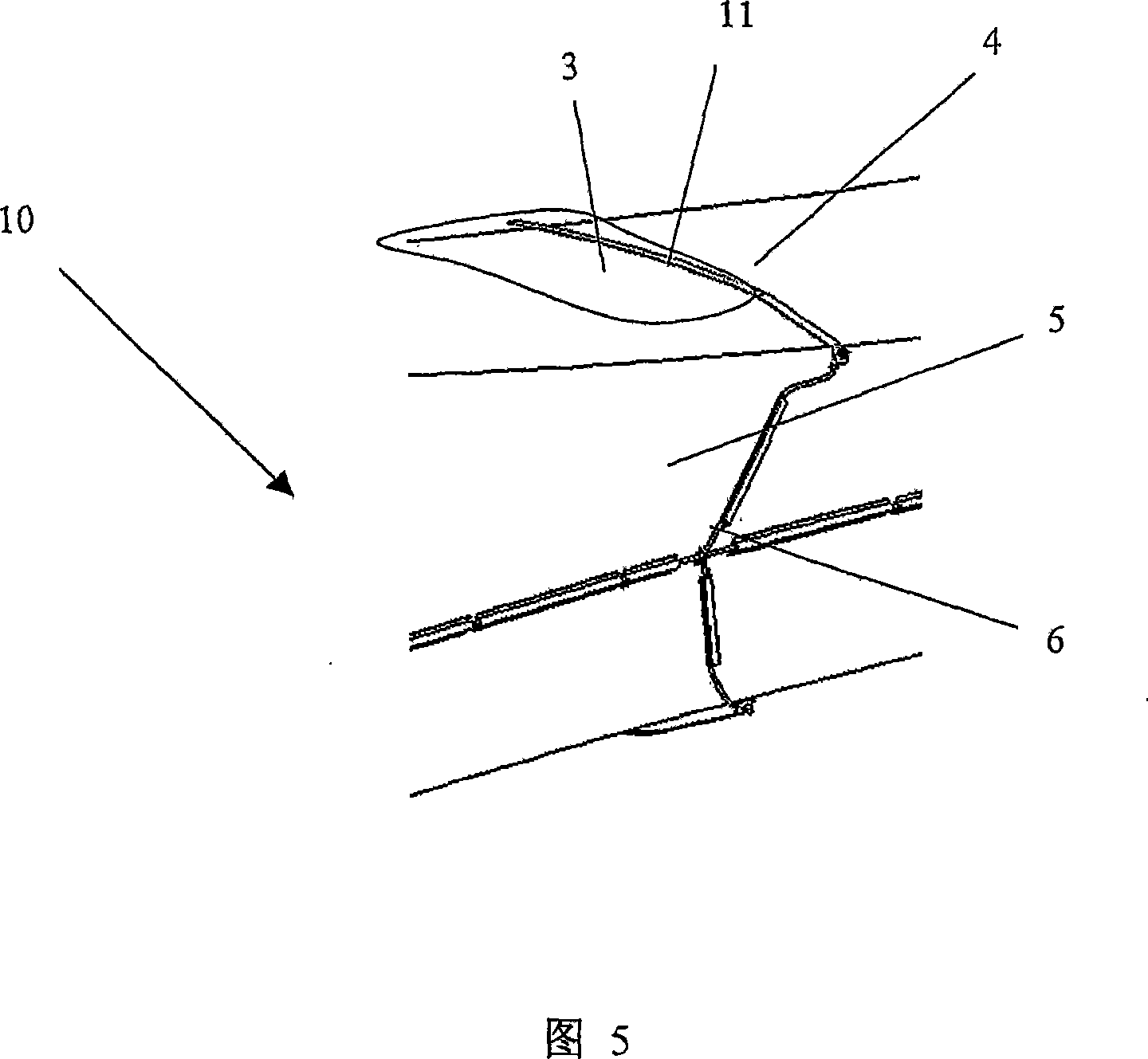 Lightning conductor system for wind generator blades comprising carbon fibre laminates