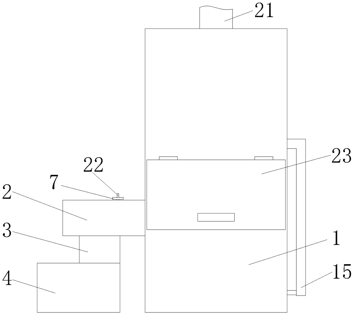 Thermal power station exhaust gas filtering apparatus