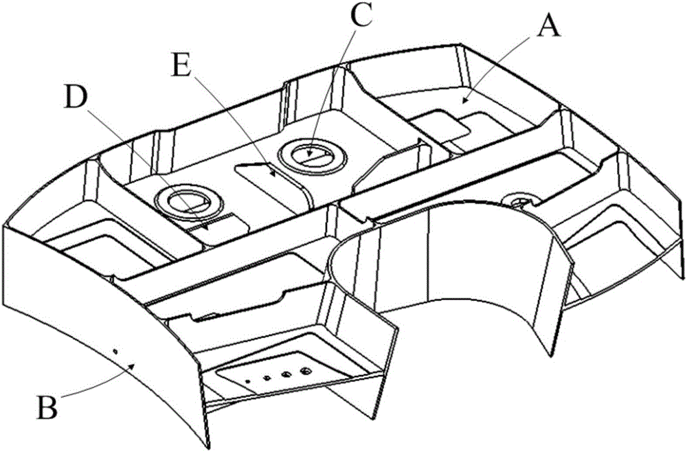 Method for real-time monitoring of numerical control machining states of complicated structural components based on machining features