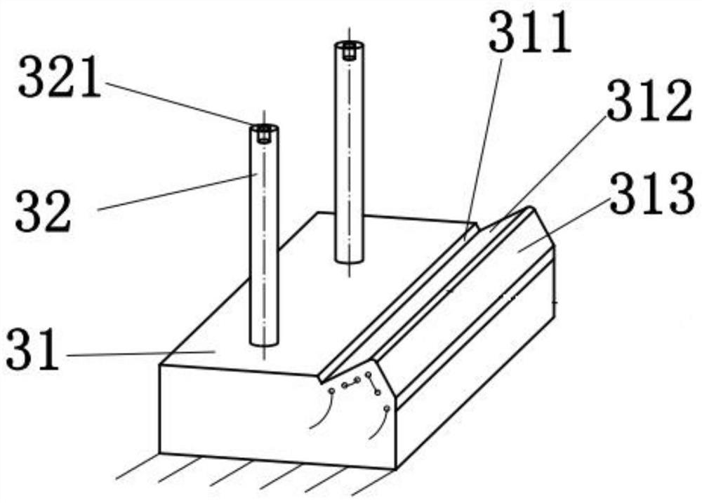 Device for thermally bending titanium alloy sheet into profiles and its thermal bending method