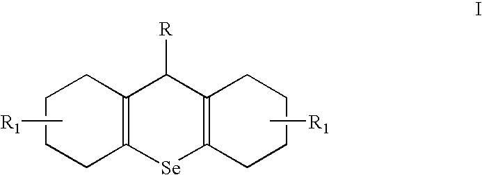 Alpha-crystalline form of substituted selenoxanthenes and the method of its preparation