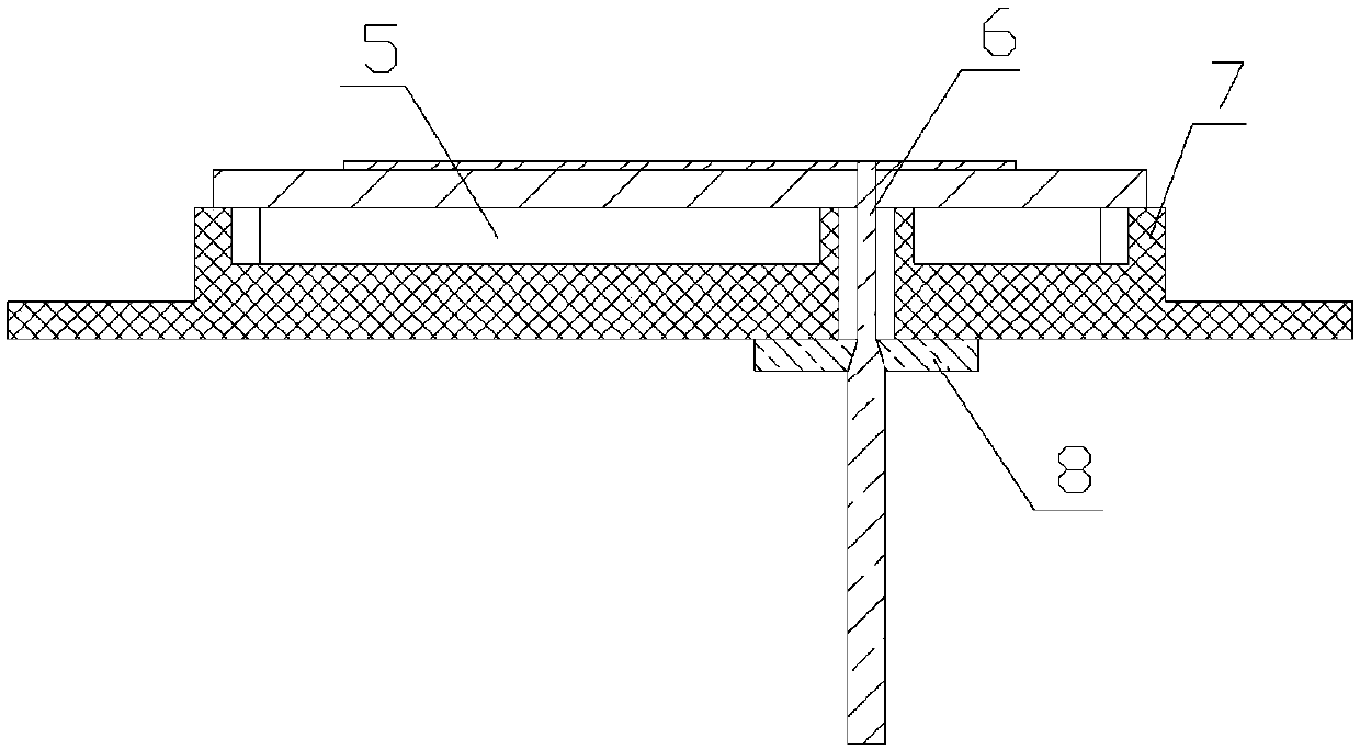 Micro-strip navigation antenna with air back cavity