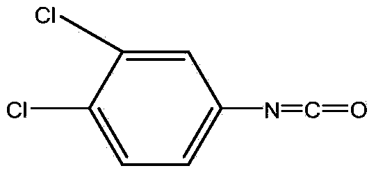 Method for continuously preparing 3,4-dichlorophenyl isocyanate