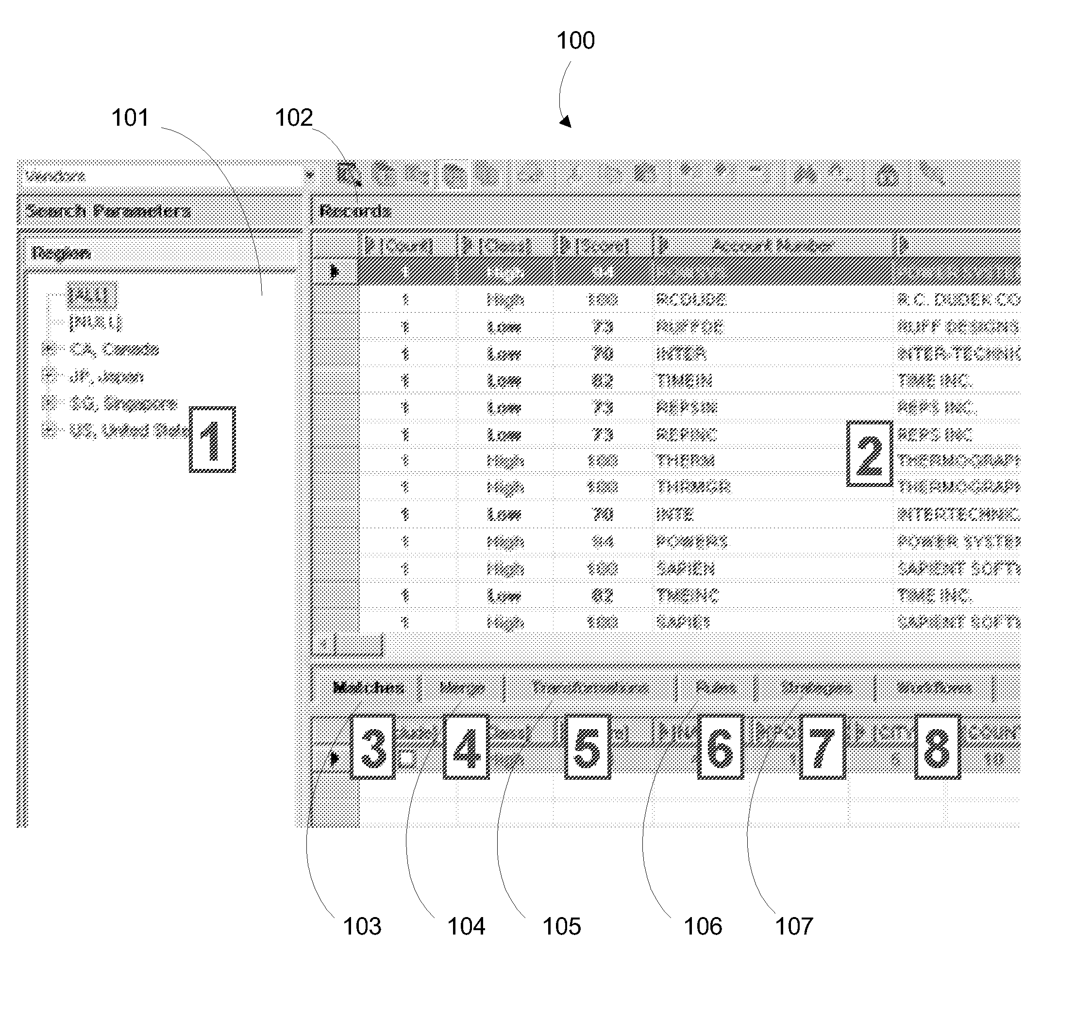 Method and apparatus for matching non-normalized data values