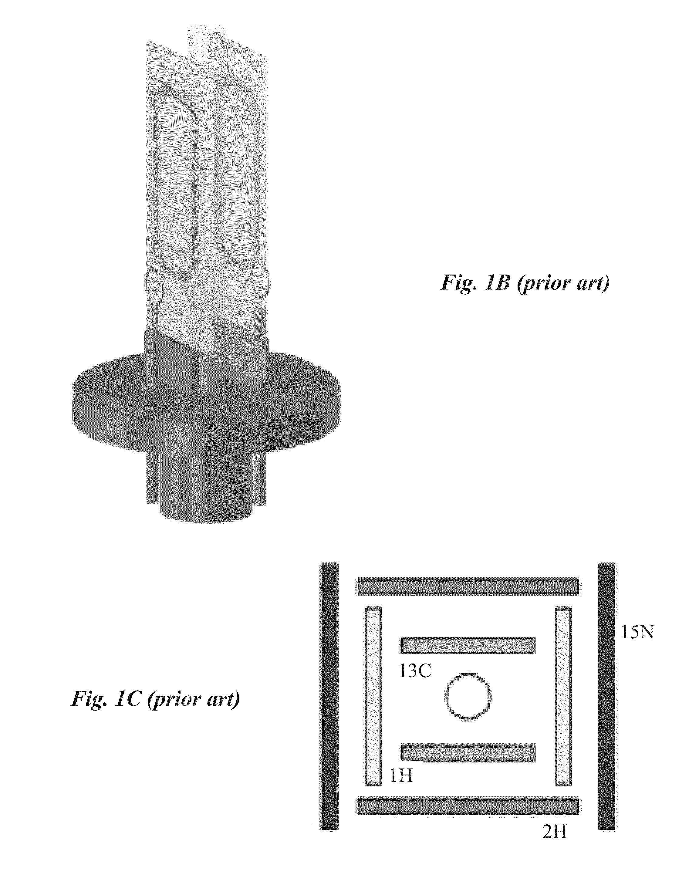 Nmr RF probe coil exhibiting double resonance