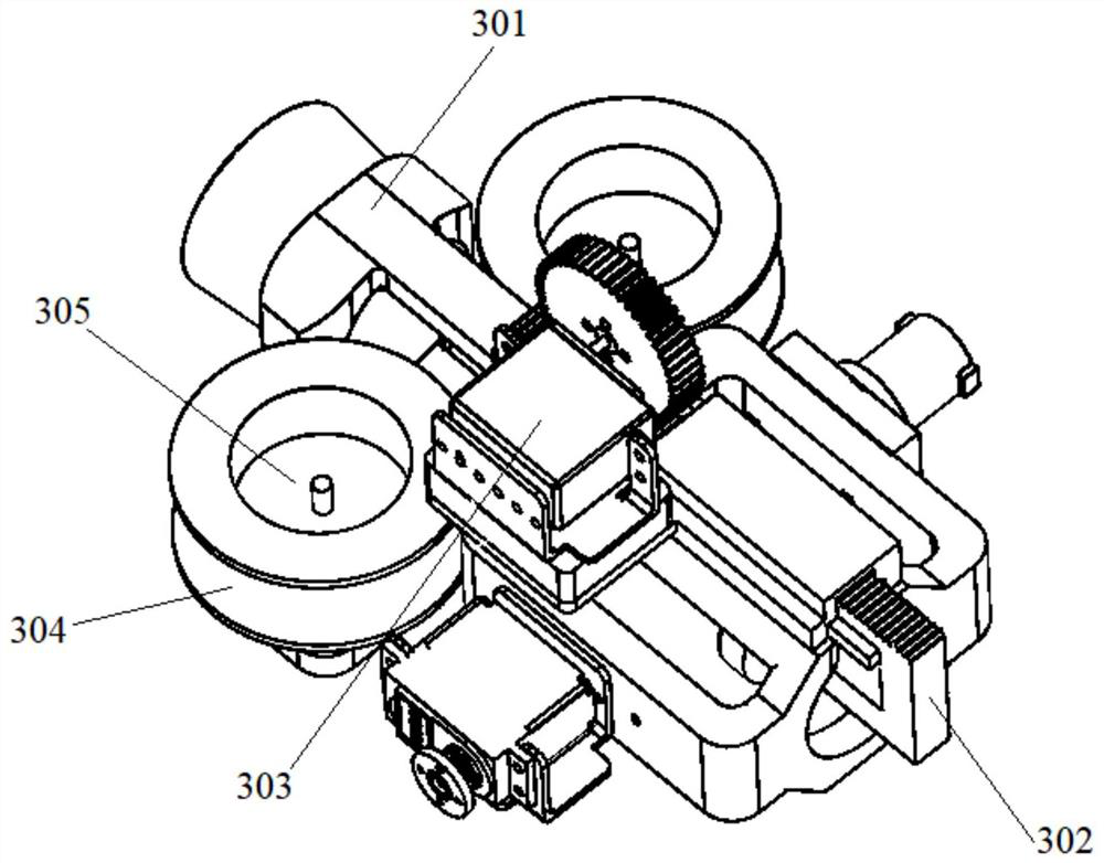 A launch module of a table tennis ball picking device and launch control method thereof