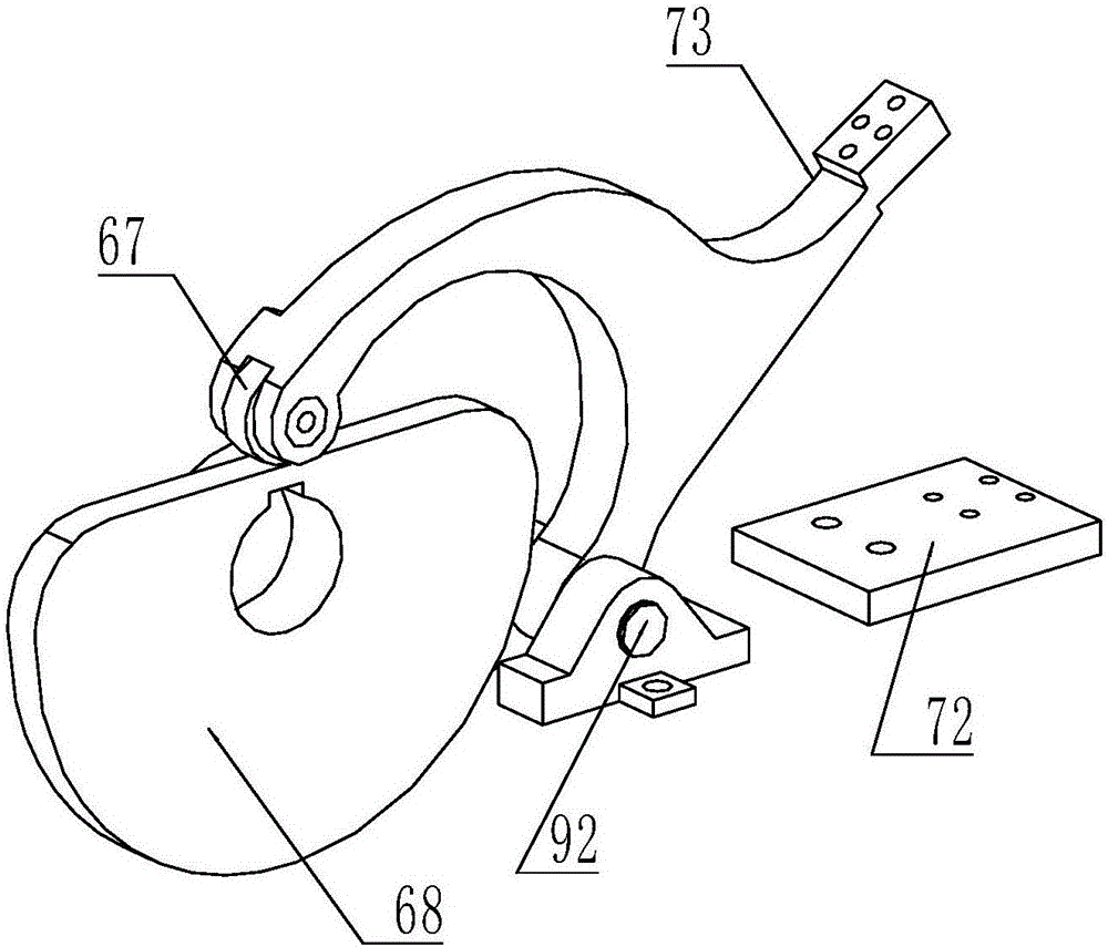 Device for machining jacquard heddle camb and right side heald loop