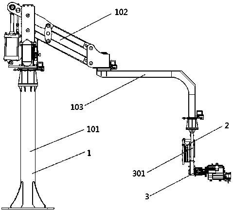 Pure pneumatic power-assisted mechanical arm device