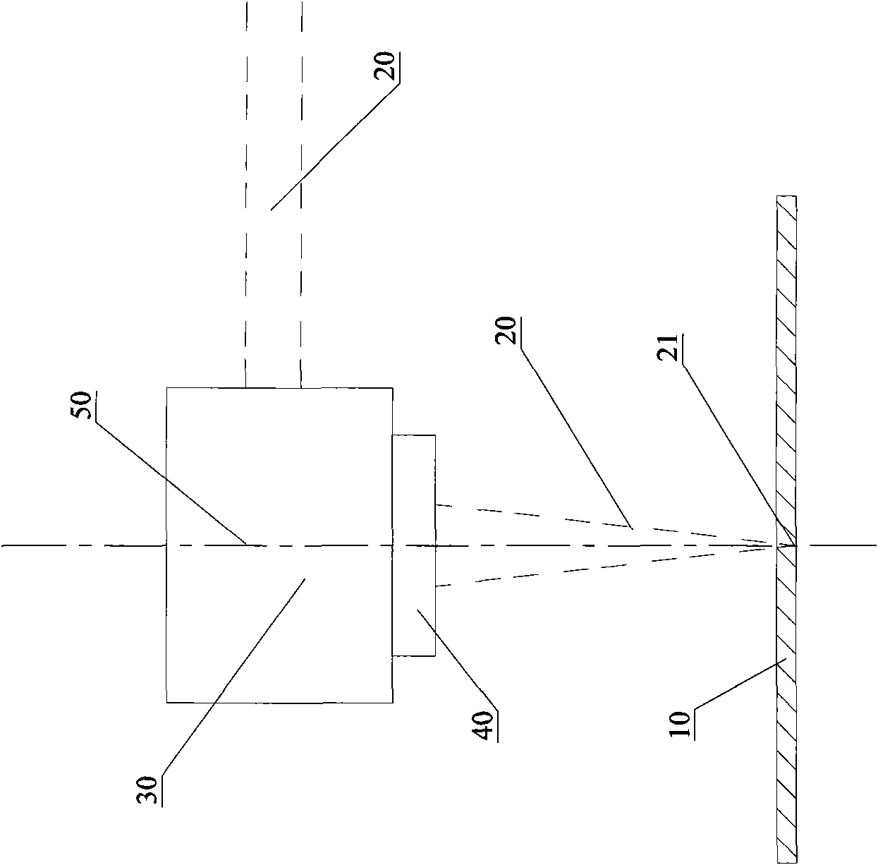 Method for cutting glass by laser