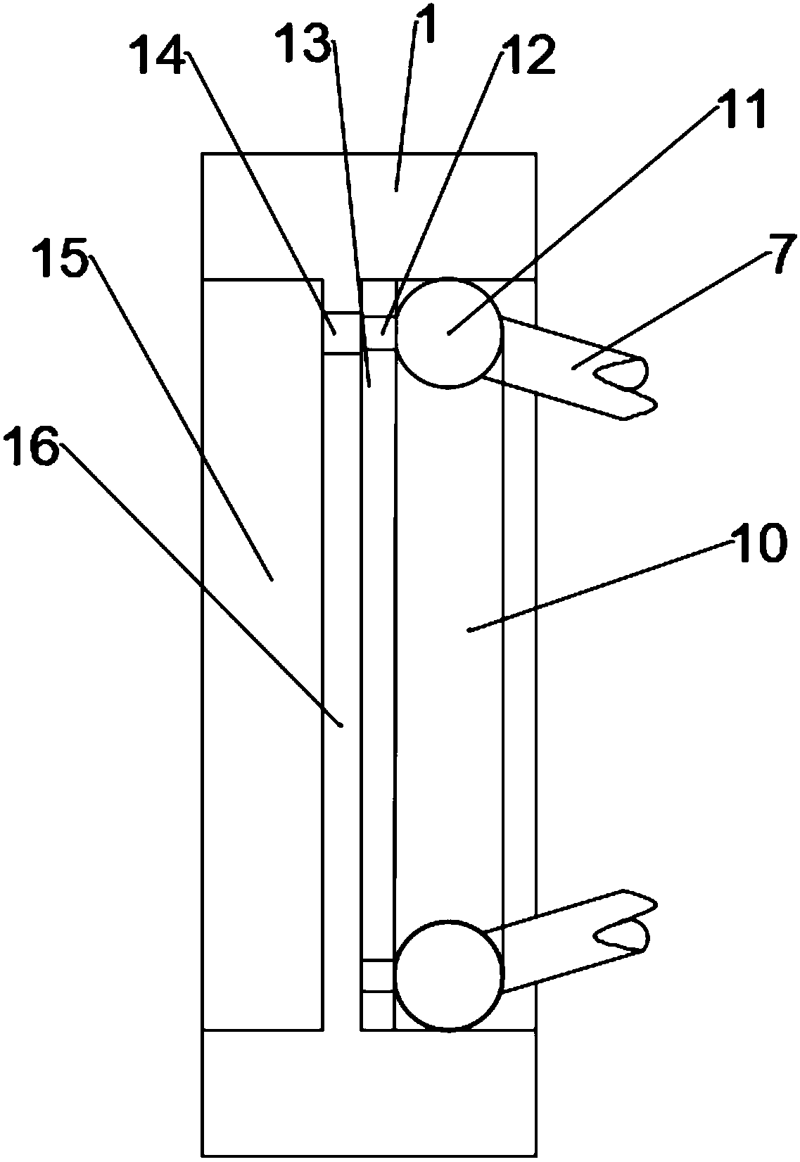 Automatic rotary clamping device for industrial robot