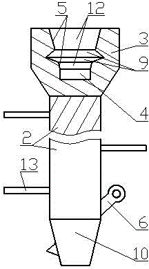 Upright inserted high-voltage line maintaining ladder