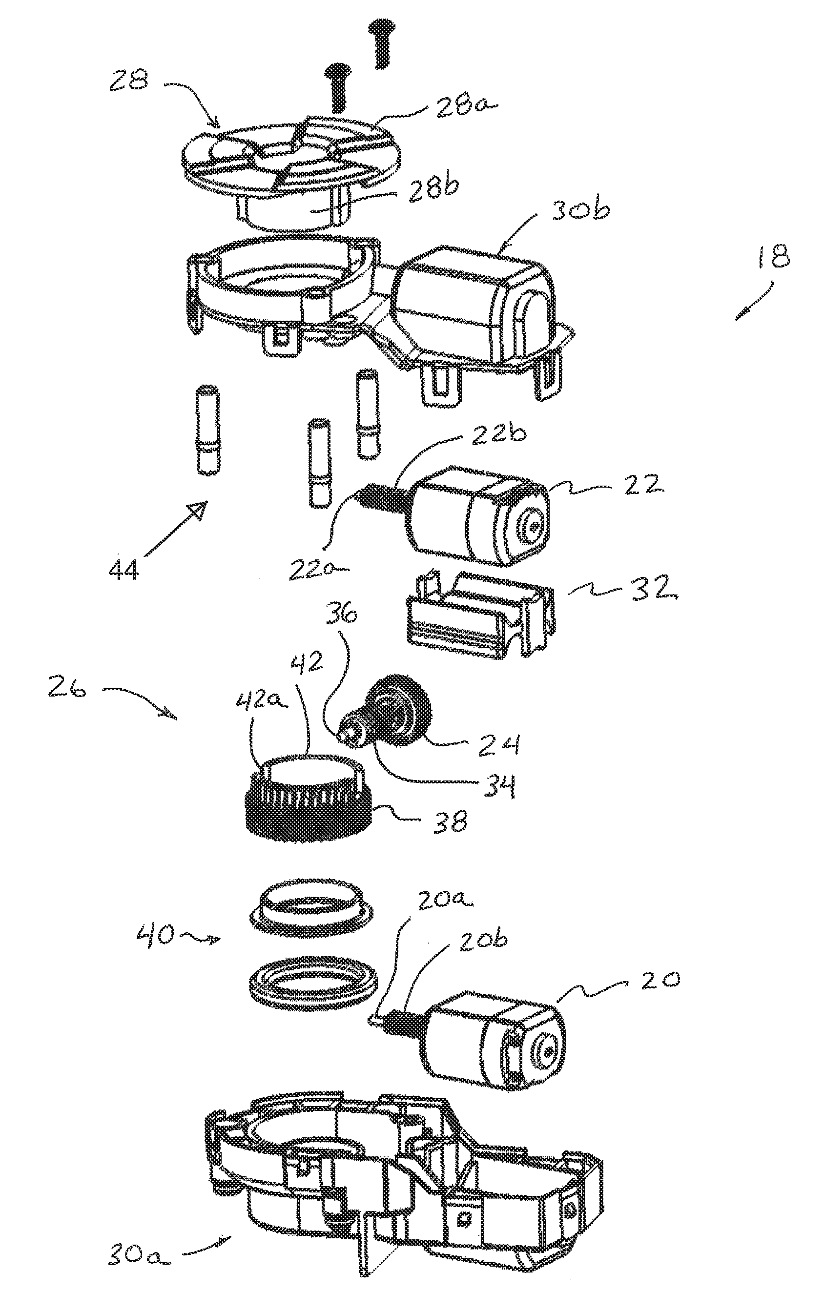 Exterior mirror assembly with actuator