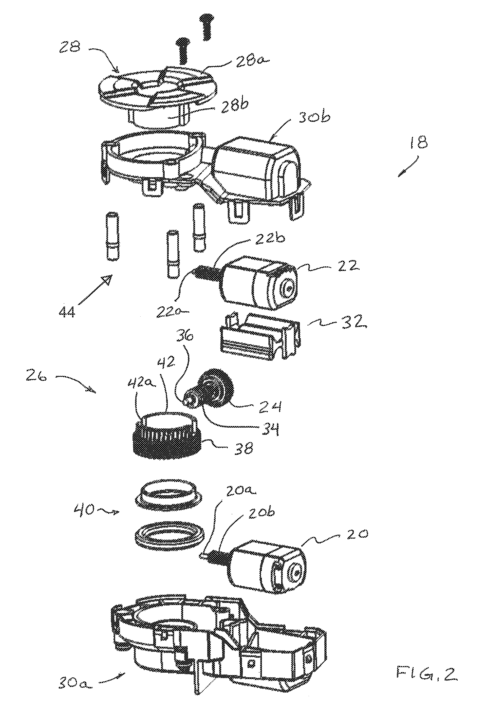 Exterior mirror assembly with actuator