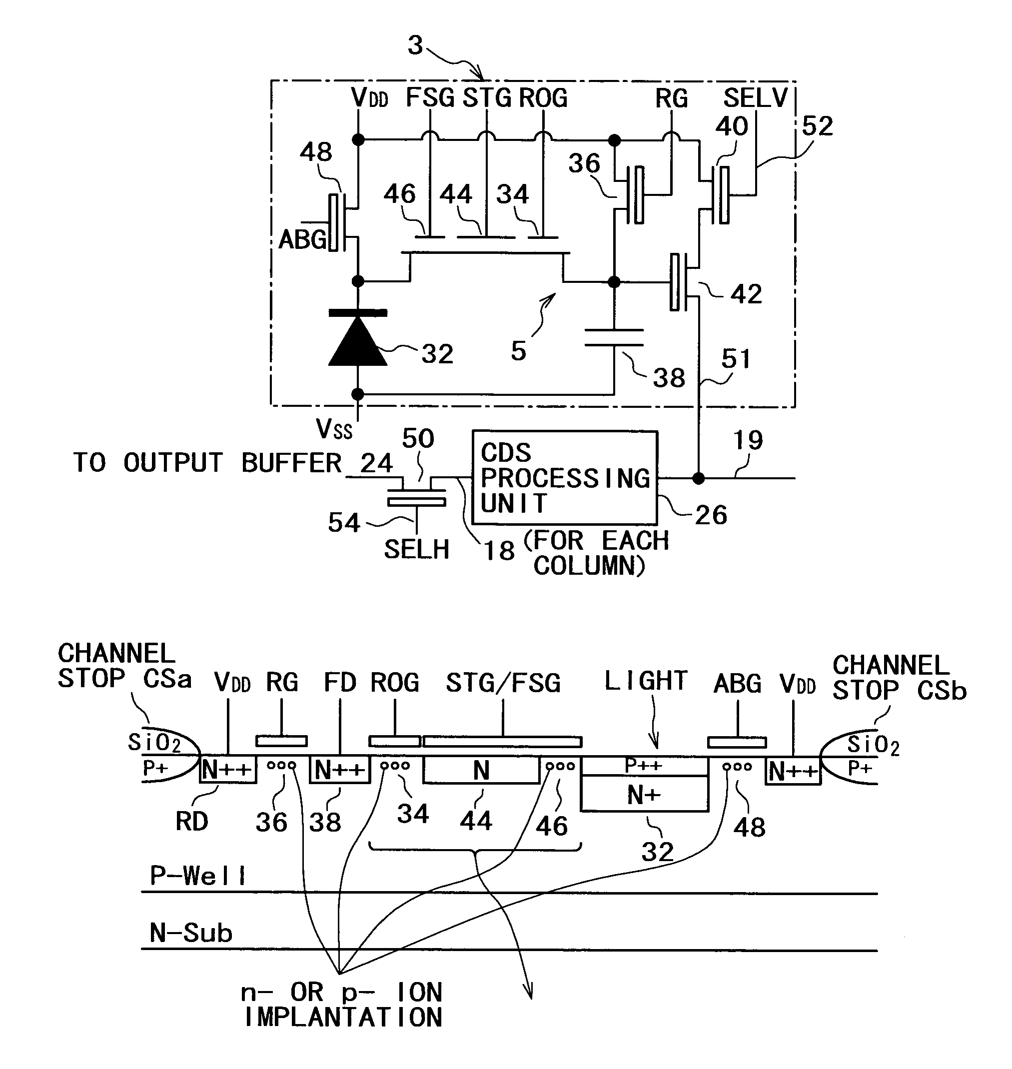 Solid-state image pickup device and device driving control method for solid-state image pickup