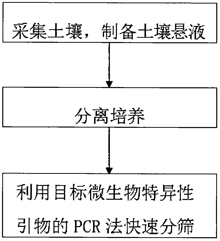 Method for directed screening of soil target biological flora