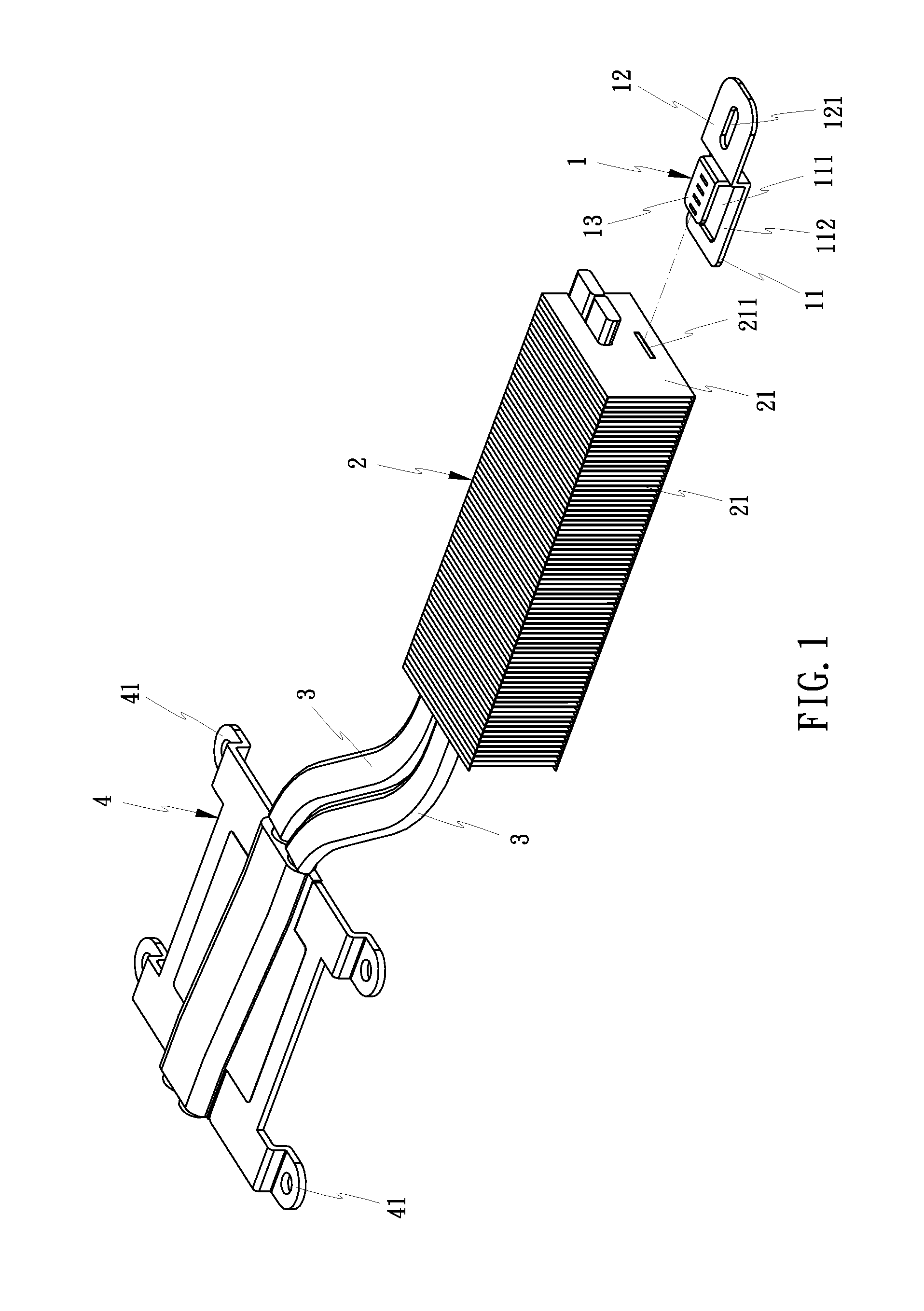 Heat sink and mounting bracket arrangement