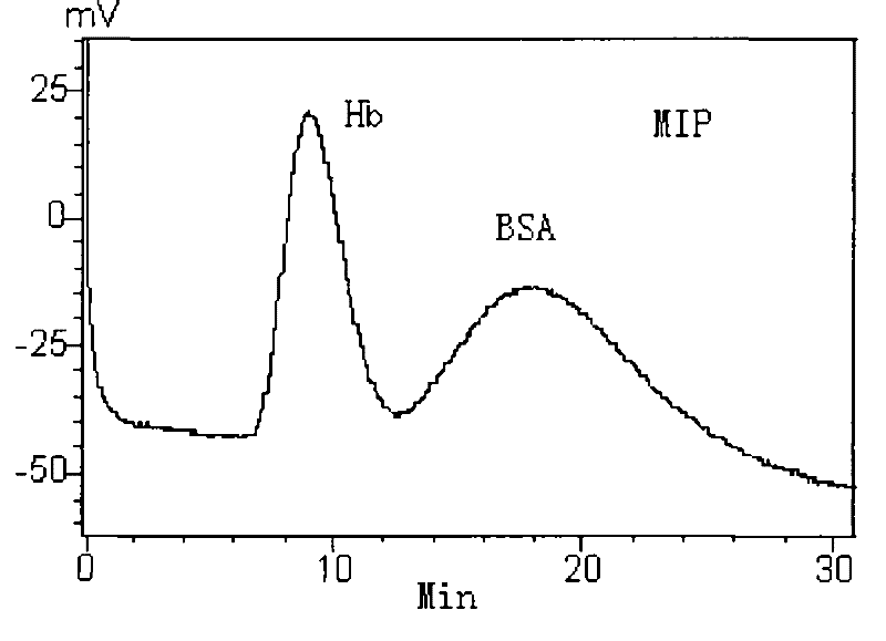 Production method for protein molecule imprinting integral column