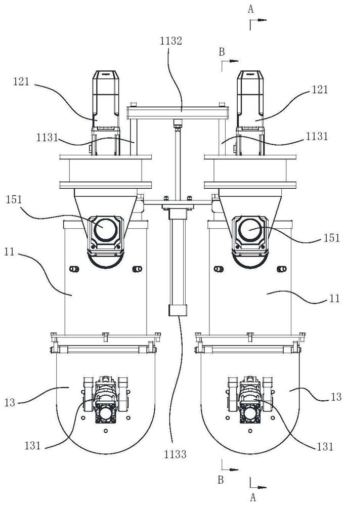 Stirring device and heat preservation and sound insulation board pouring system