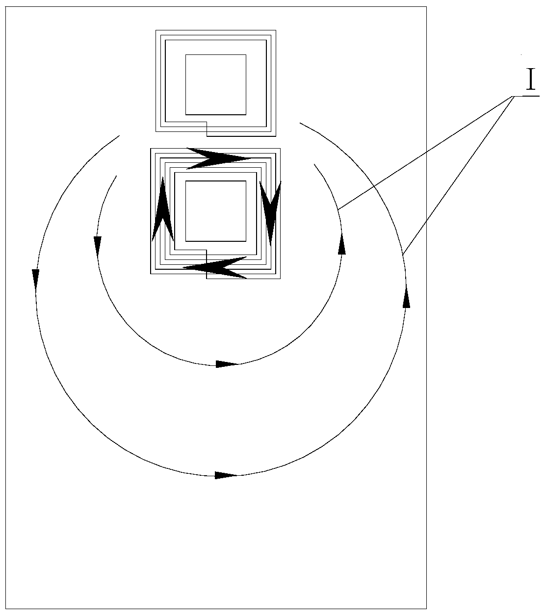 Antenna structure with metal backshell