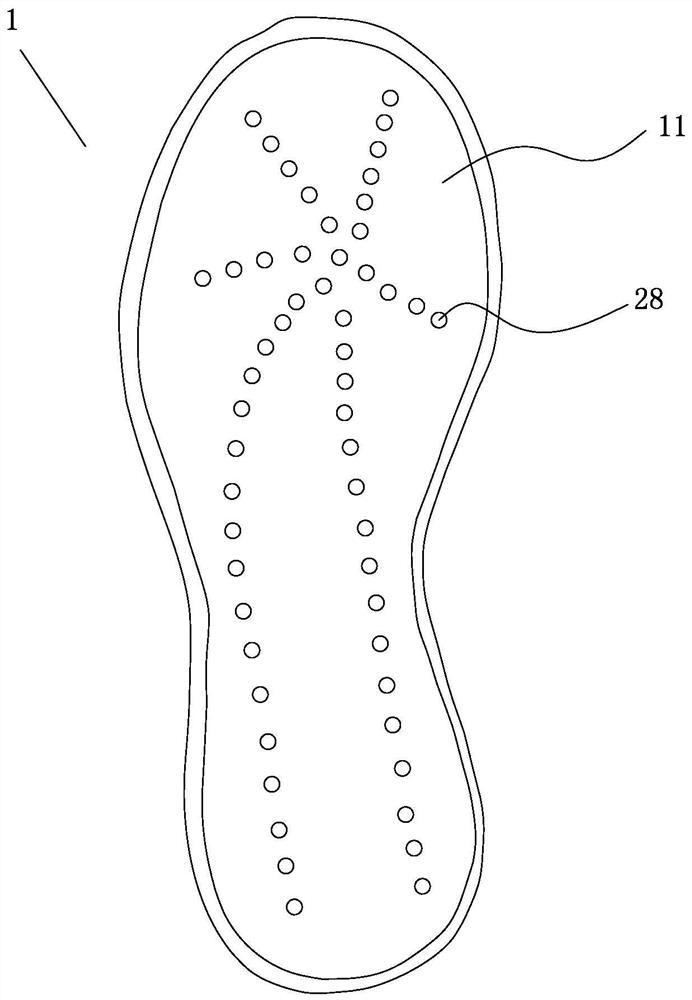 A kind of rotating non-slip children's sole