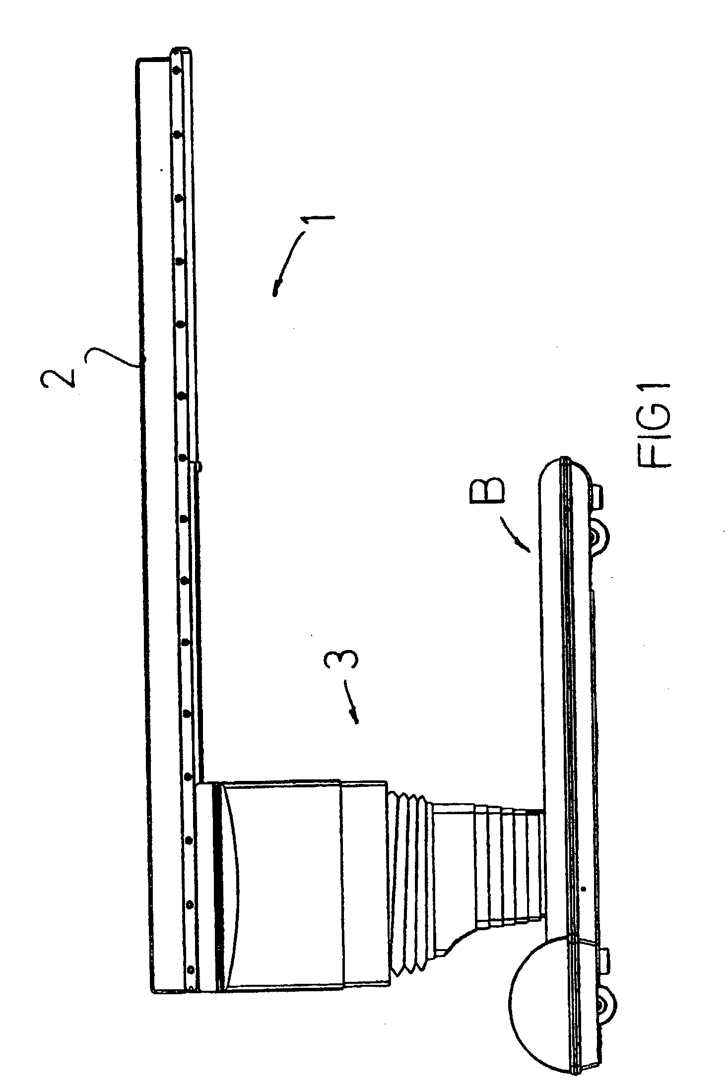 Surgical table with displacement arrangement