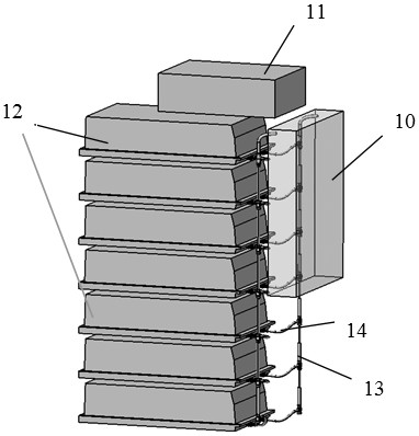 Novel energy storage container heat management system