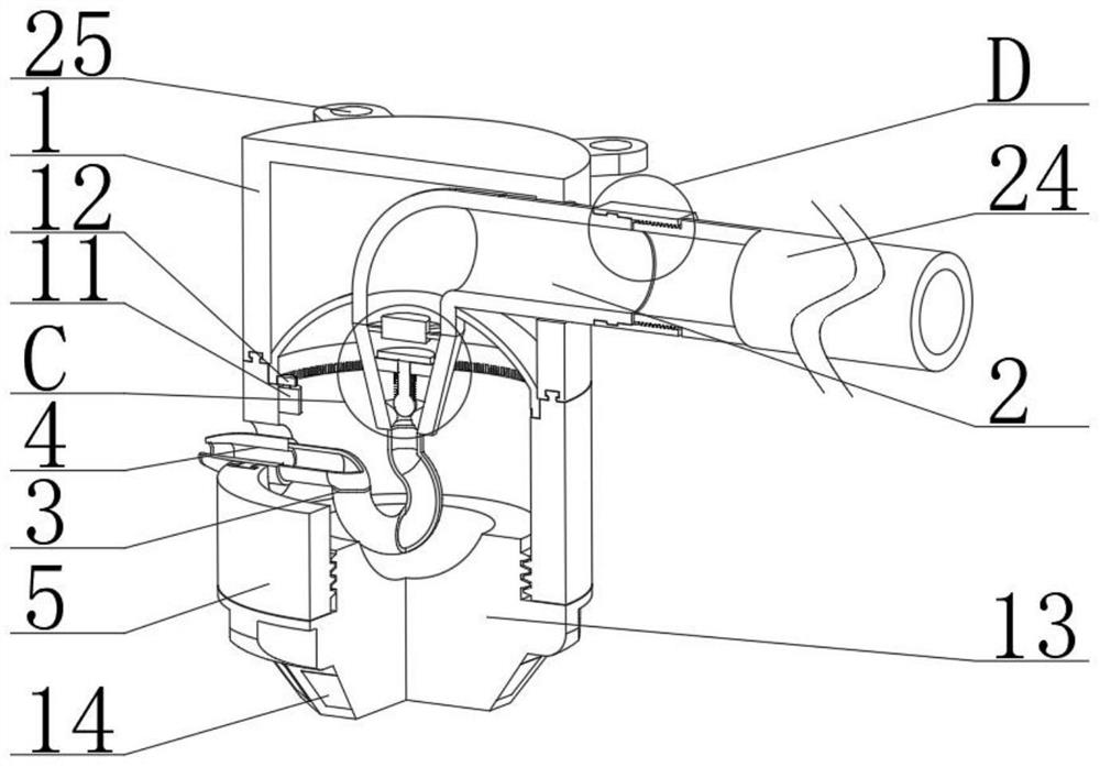 Environment-friendly wood structure building automatic fire fighting device