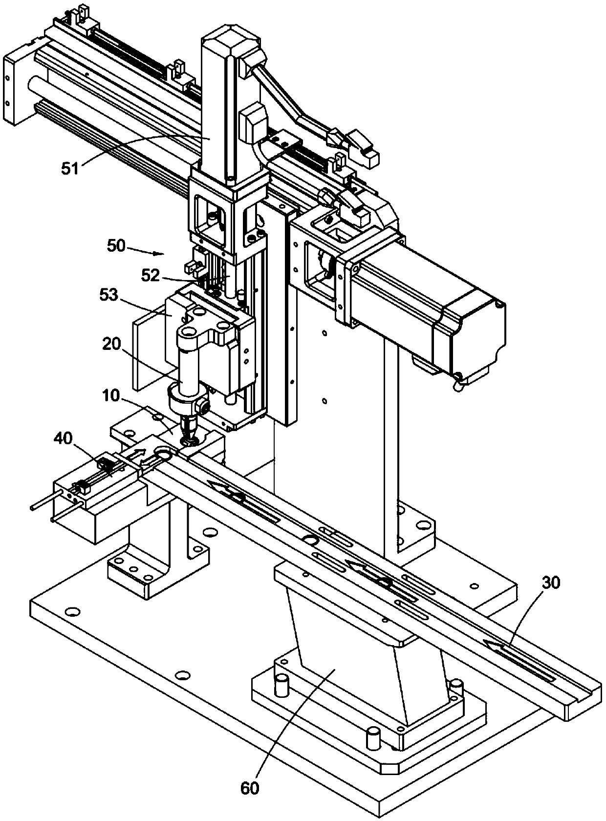 A kind of material taking device of sealing ring