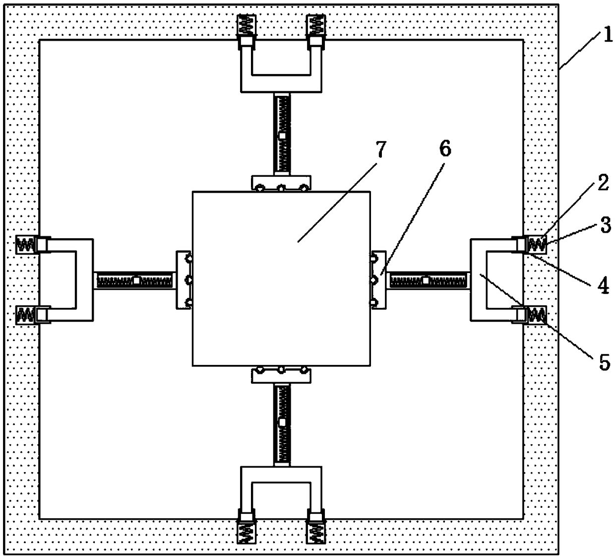 New energy automobile battery with collision protection function