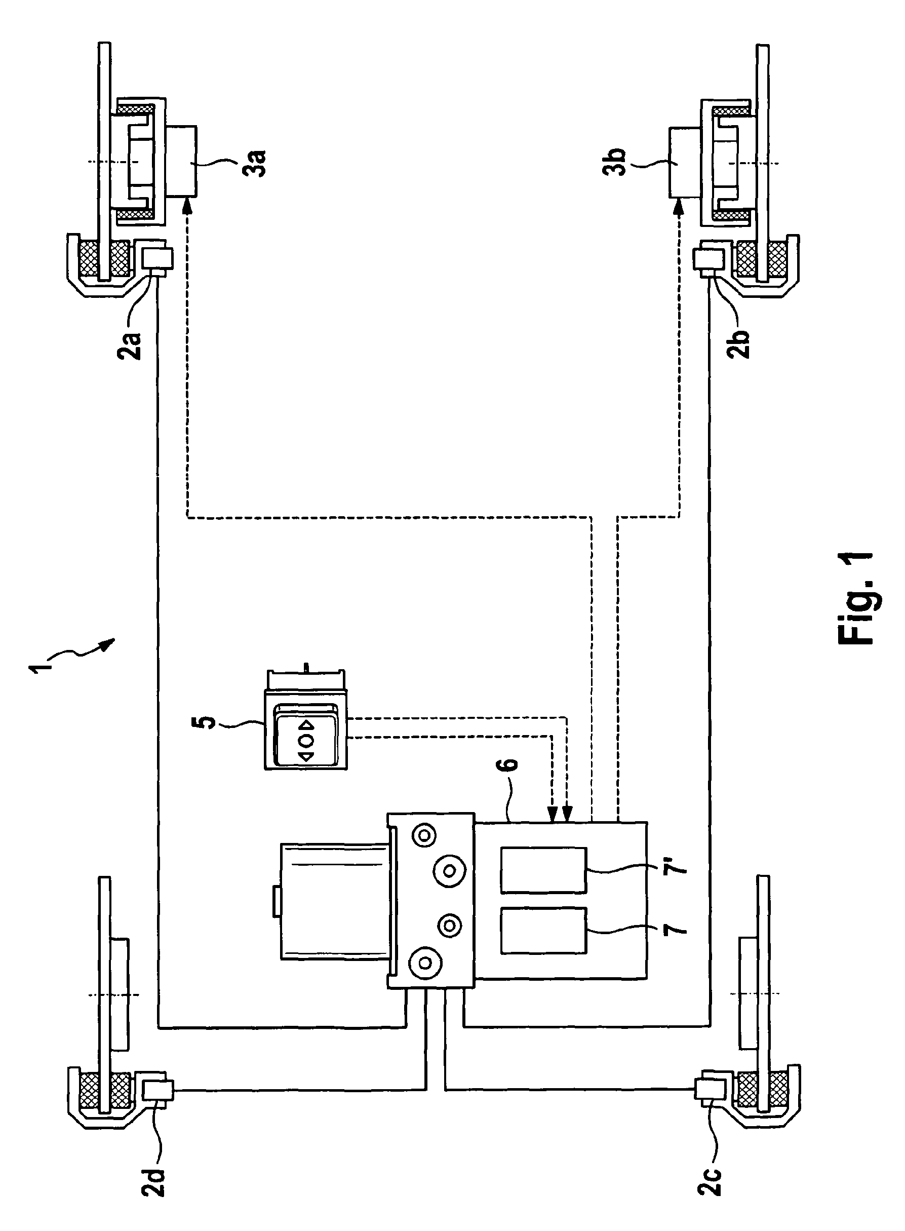 Fail-safe parking brake for motor vehicles