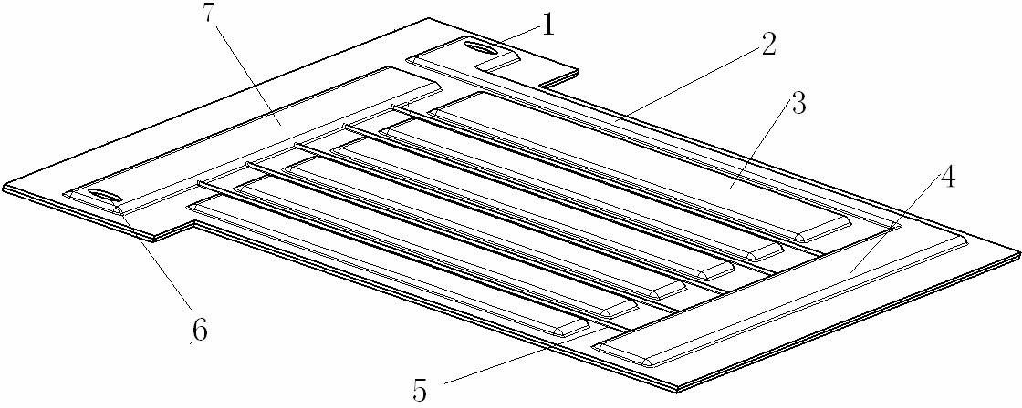 Battery cooling plate structure