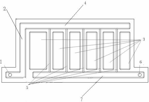 Battery cooling plate structure