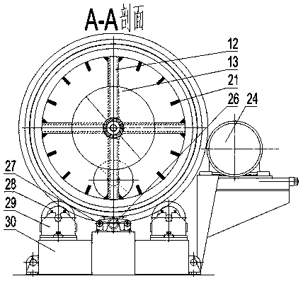 A method of using a special cold slag machine for treating adsorption vocs waste gas solid waste heat storage secondary combustion purification device