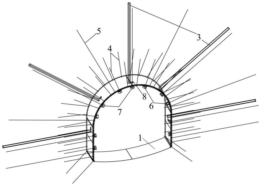 A joint monitoring system and monitoring method for deformation characteristics of surrounding rock in coal mine roadway