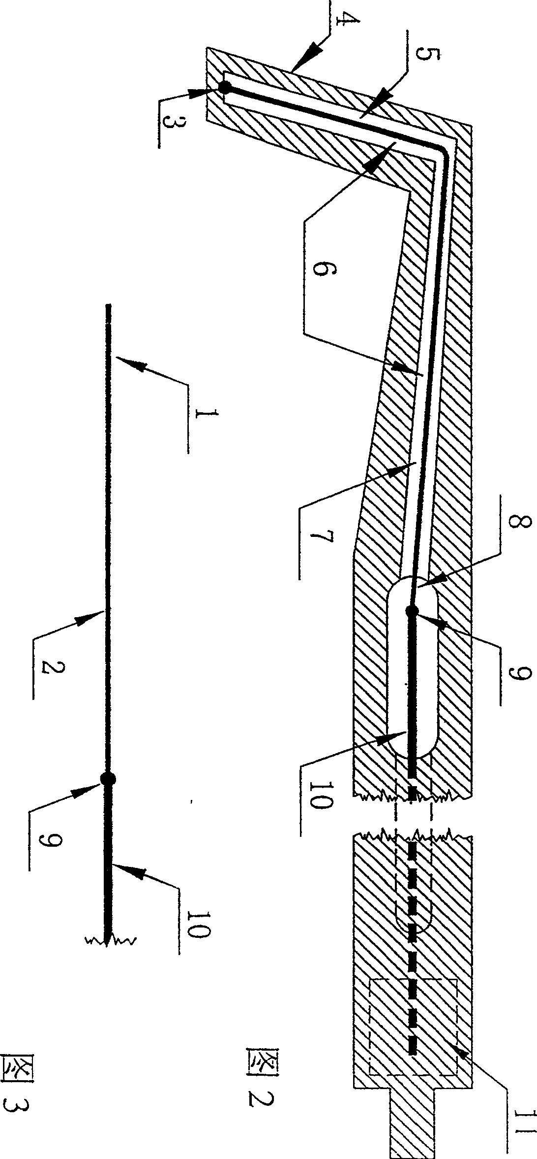 Wire heat-peeling forceps