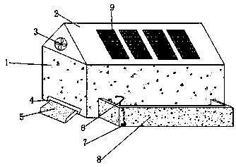 Heat preservation chicken coop for chicken breeding