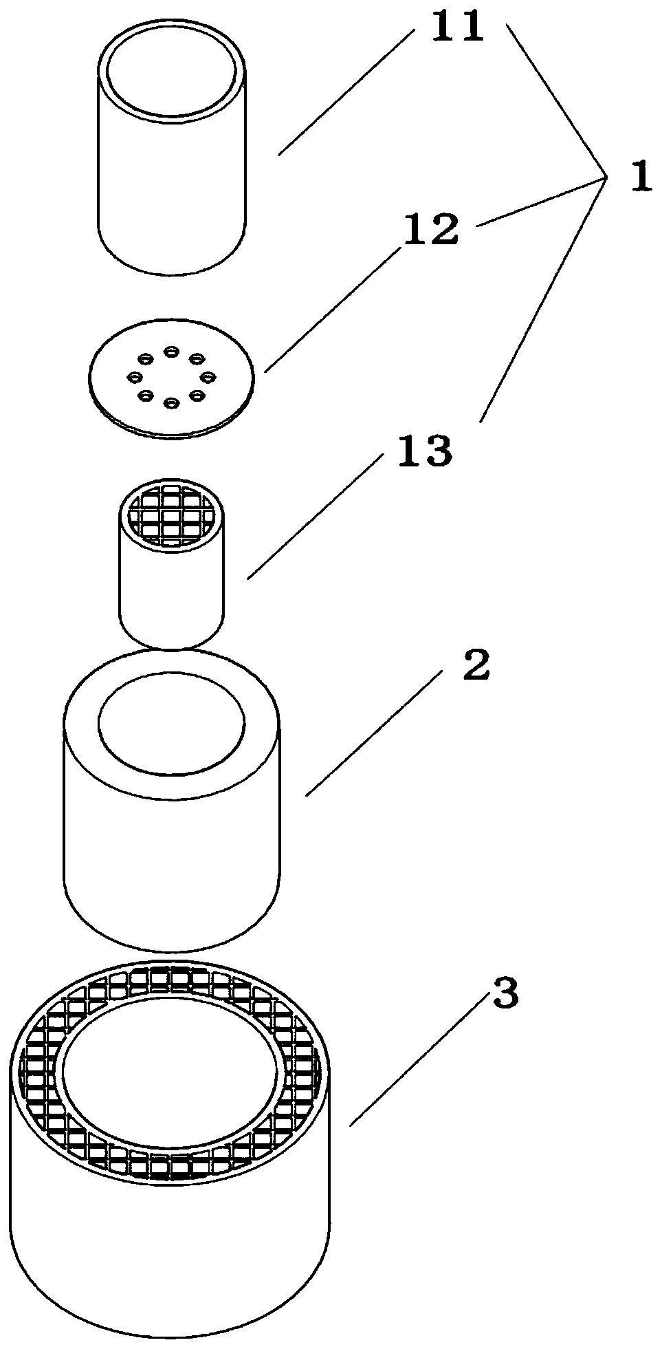 Non-contact air-heating-type electronic cigarette heater