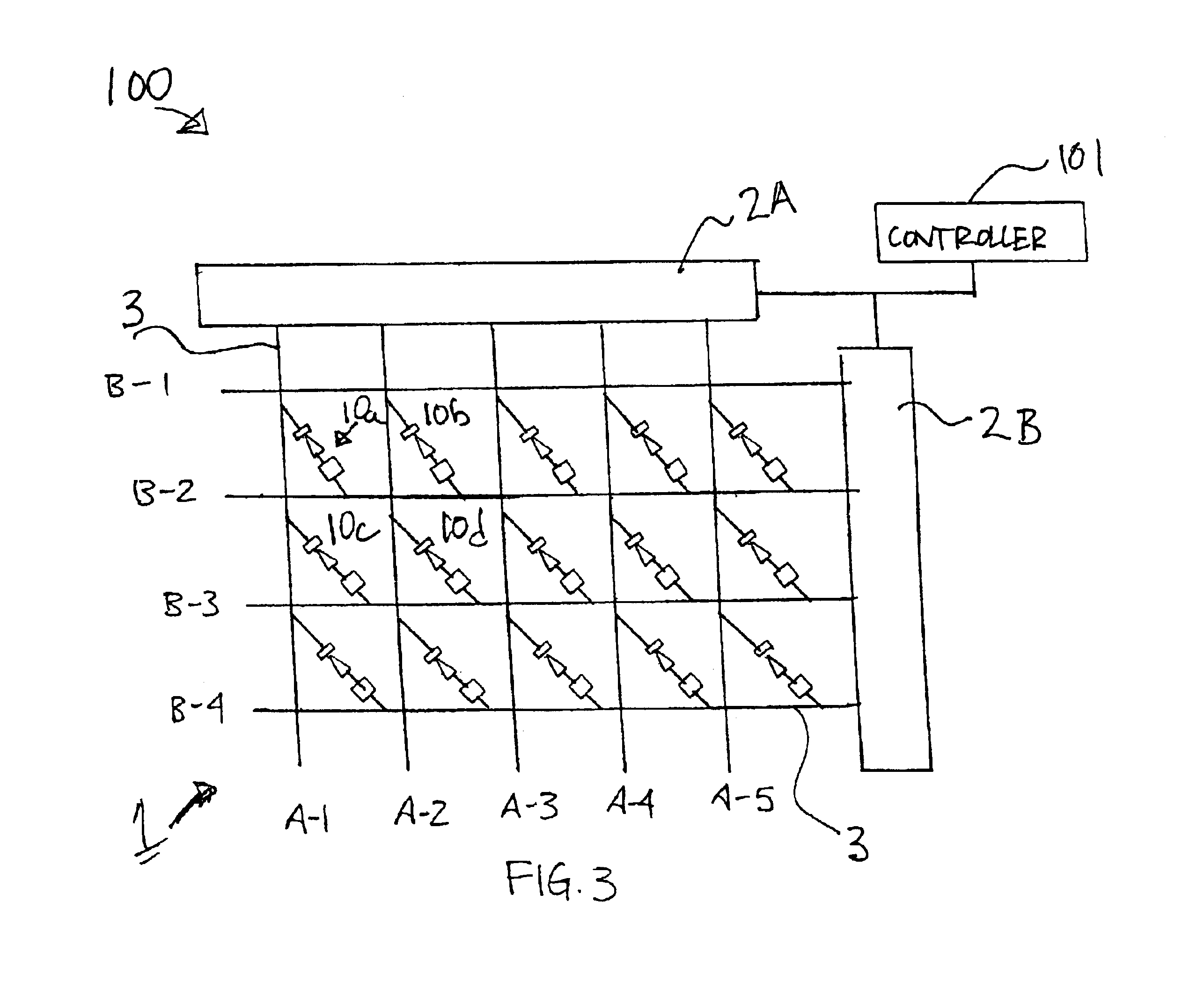 Memory device with active and passive layers