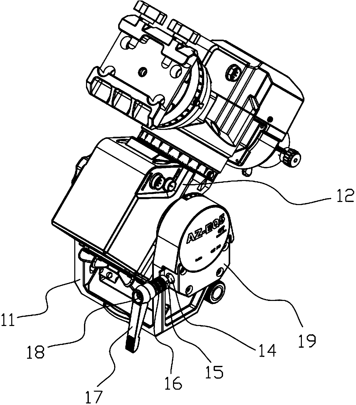 Latitude regulating mechanism of equatorial telescope